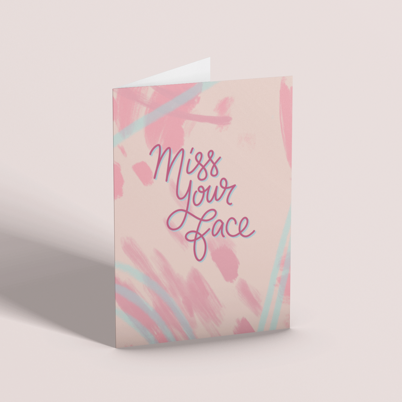 MISS YOUR FACE - Greetings Card by MarcoLooks