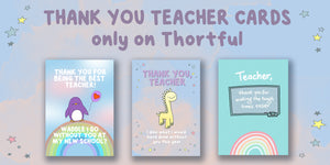 🍎 Thank You, Teacher Cards