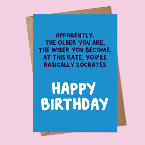 SOCRATES, HAPPY BIRTHDAY - Greetings Card