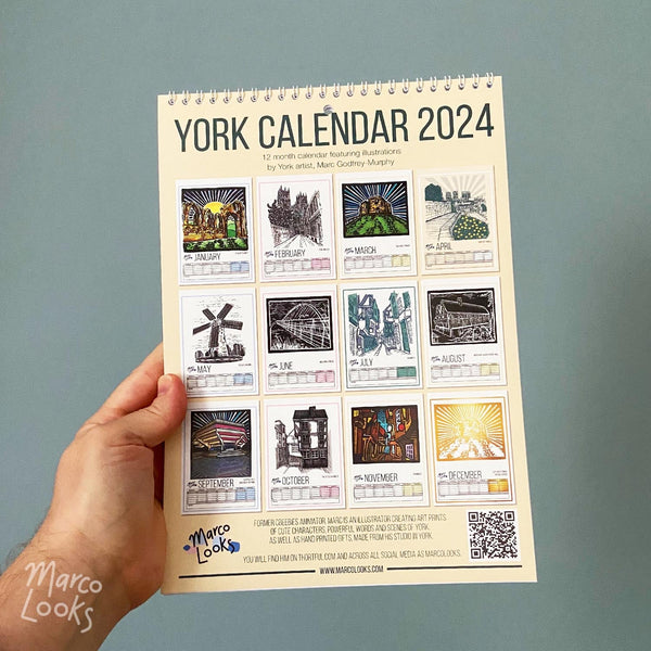 Illustrated York Calendar 2024