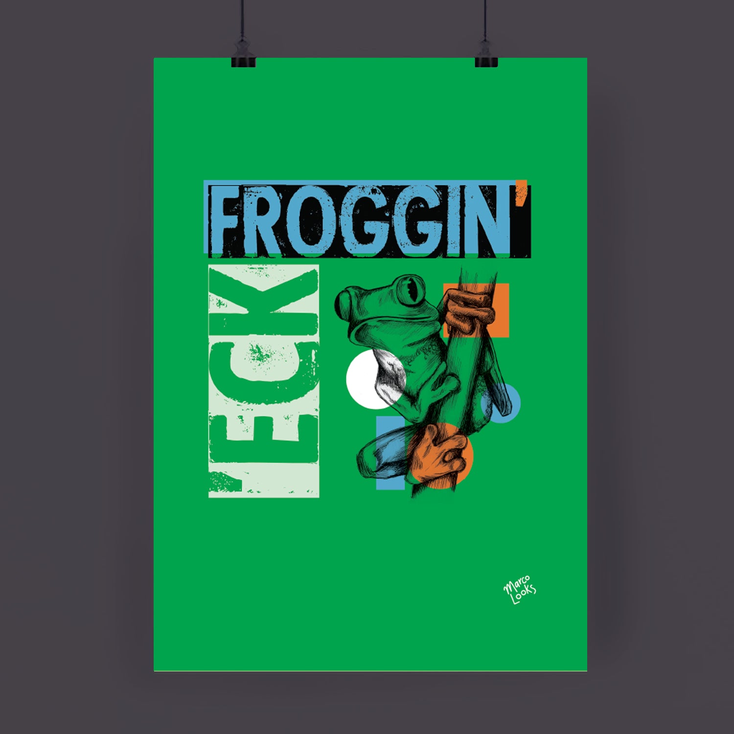 FROGGIN' 'ECK, Art Print