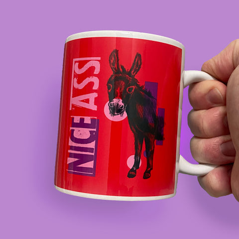 Nice Ass | Bright and Quirky Animal Puns Ceramic Mug