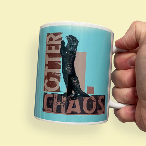 Otter Chaos | Bright and Quirky Animal Puns Ceramic Mug