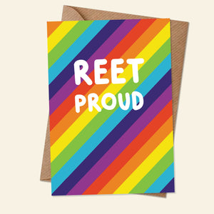REET PROUD - Greetings Card