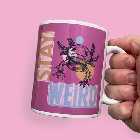 Stay Weird | Bright and Quirky Animal Puns Ceramic Mug