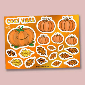 COSY VIBES A6 Sticker Sheet