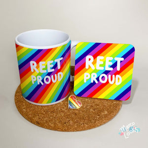 Reet Proud, Mug and Coaster Set